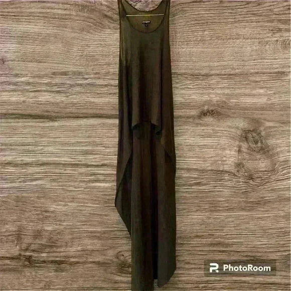 Army Green Hi Low Tank Top Size X Small- Like New - Picture 1 of 4